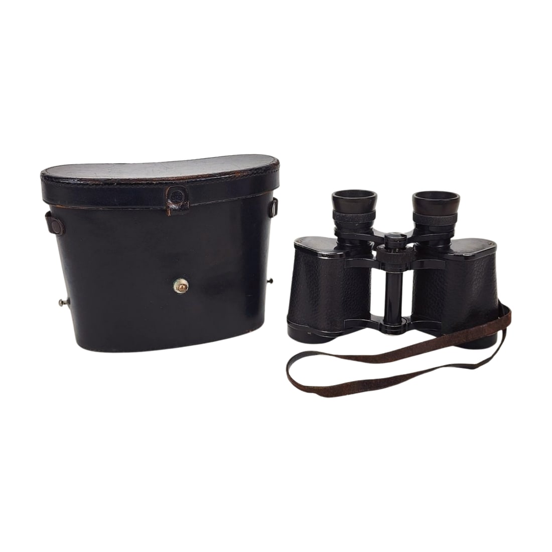 German Carl Zeiss Jena Silvarem 6x30 Field Binoculars: German Carl Zeiss Jena Silvarem 6x30 Field Binoculars with original black leather case. Measures 5 1/4" x 7" w/ case.