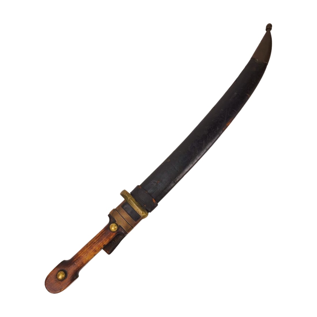 Imperial Russian Bebut M1907 Sword 1915: Antique WWI Era Russian Bebut M1907 Dagger Sword circa 1915 with original sheath. Measures 25 1/4" total with 17 1/8" blade.