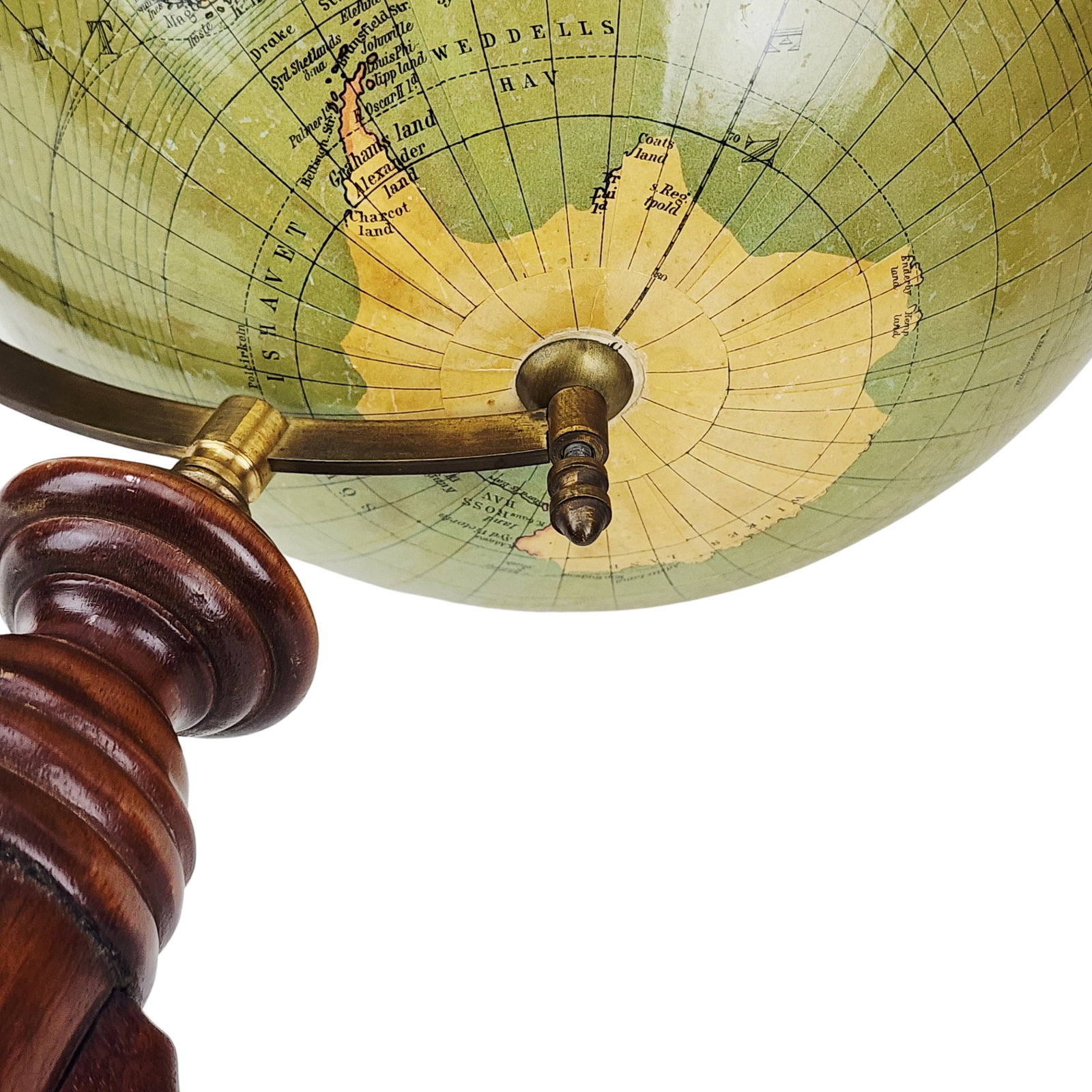 Antique German Claw Foot Globe - 6