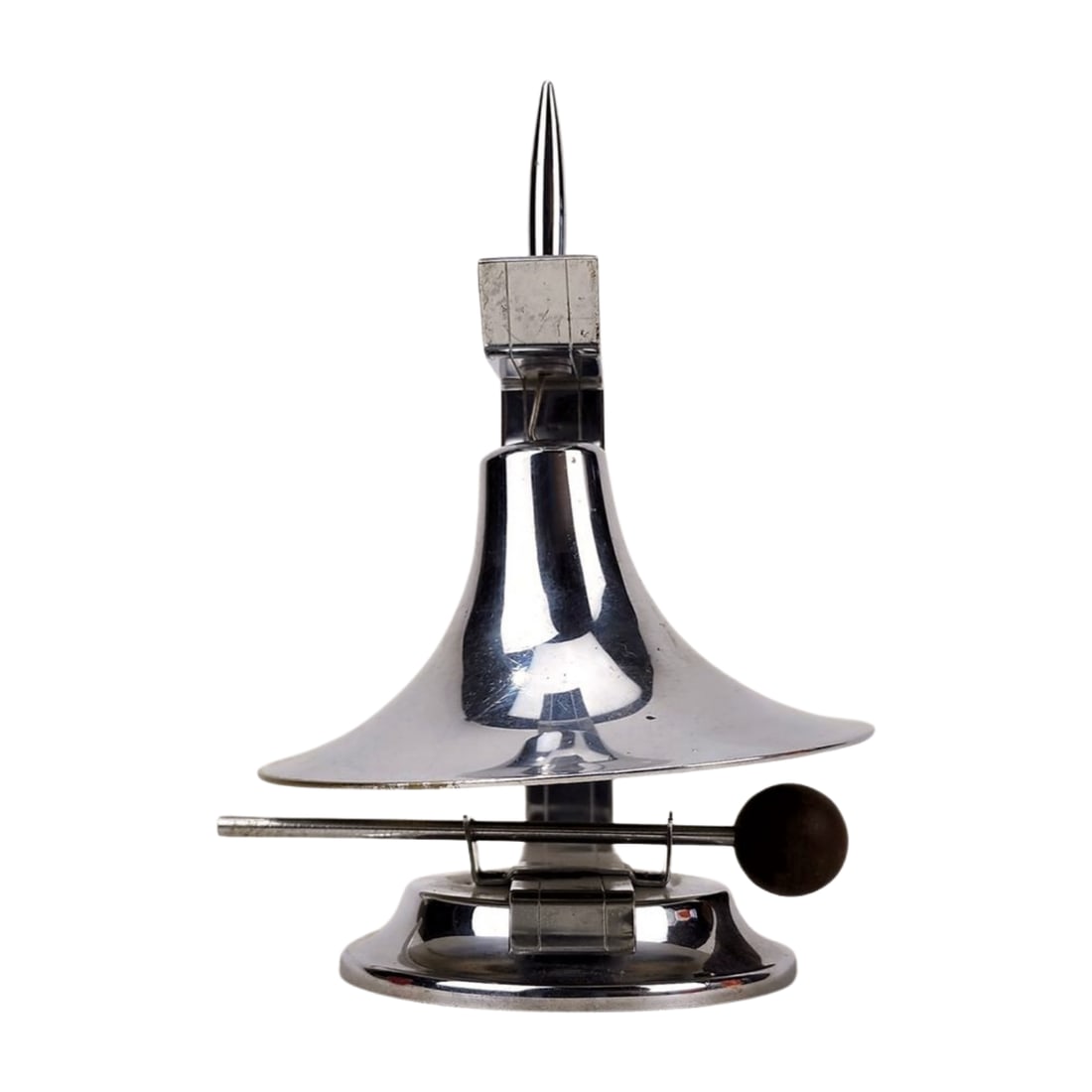 Art Deco Chase Chrome Dinner Bell - 3