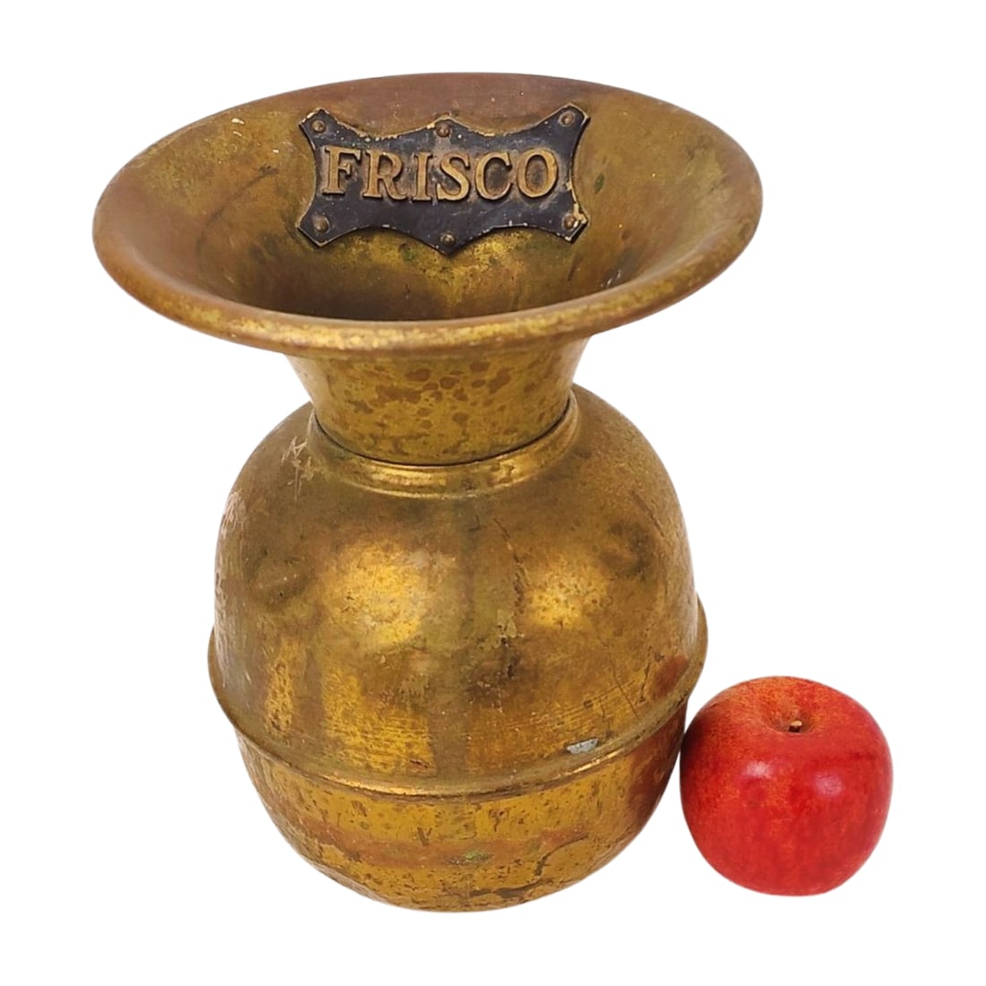 Frisco Brass Train Spittoon Bucket - 2