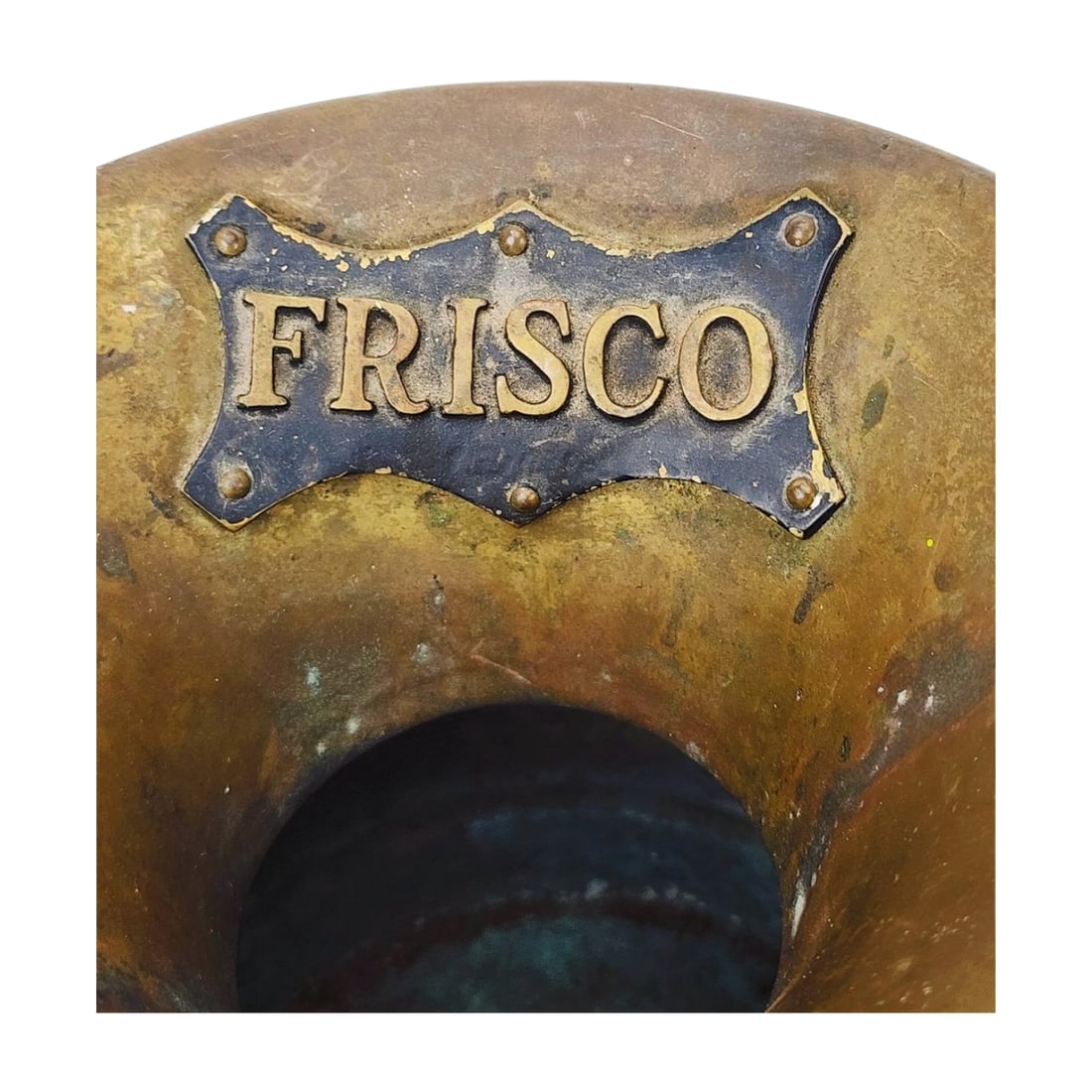 Frisco Brass Train Spittoon Bucket - 3
