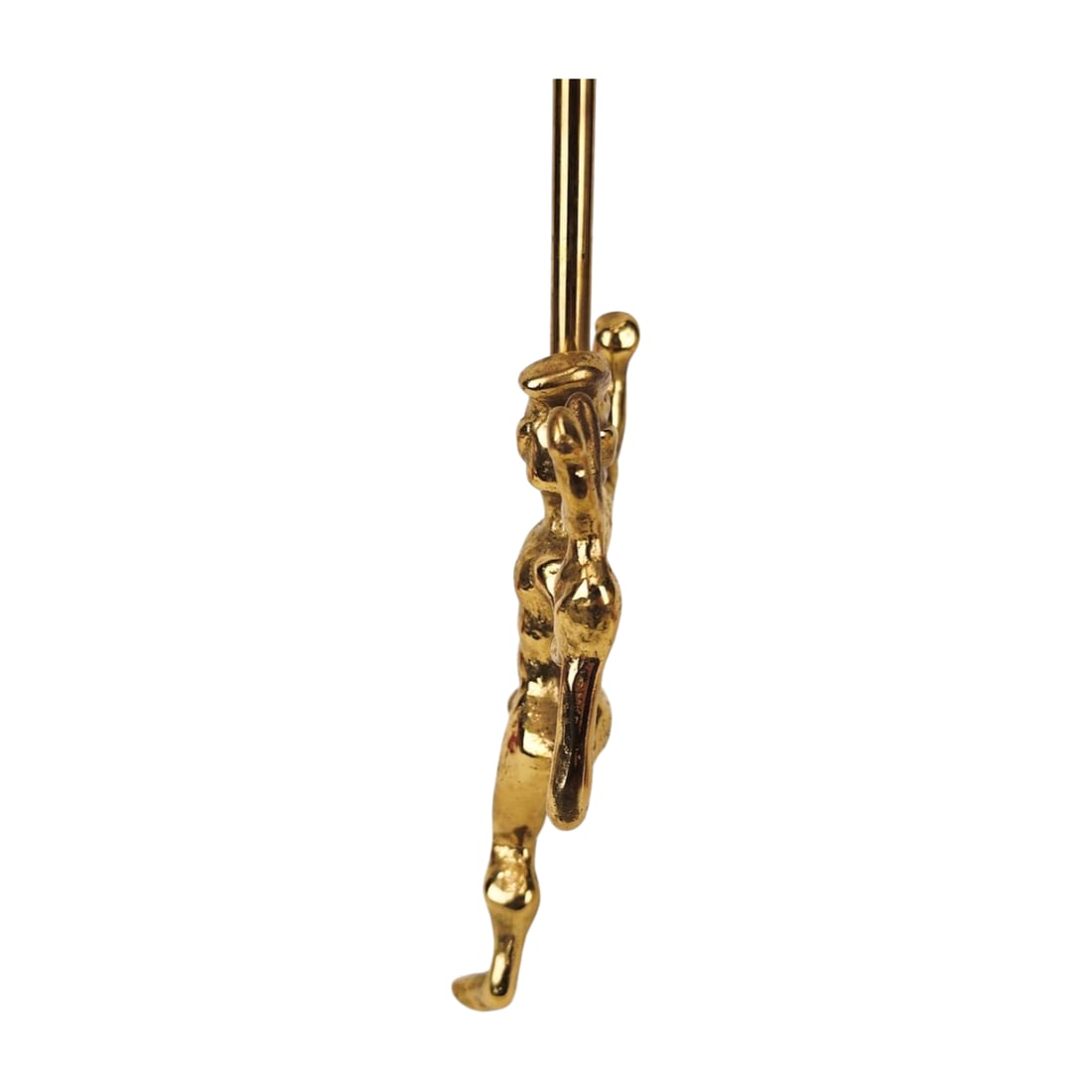Vintage Brass Devil Chimney Flue Pull - 4