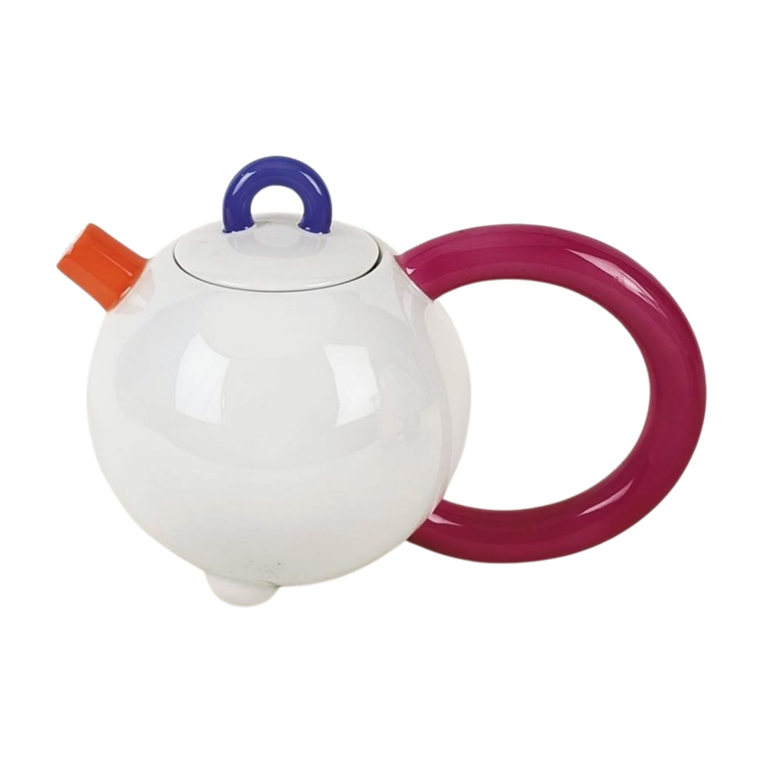 Matteo Thun for Arzberg Post Modern Teapot: 1980's Post Modern Matteo Thun for Arzberg Teapot. Stamped on bottom. Measures 6 1/2" x 8 1/2" handle to spout.