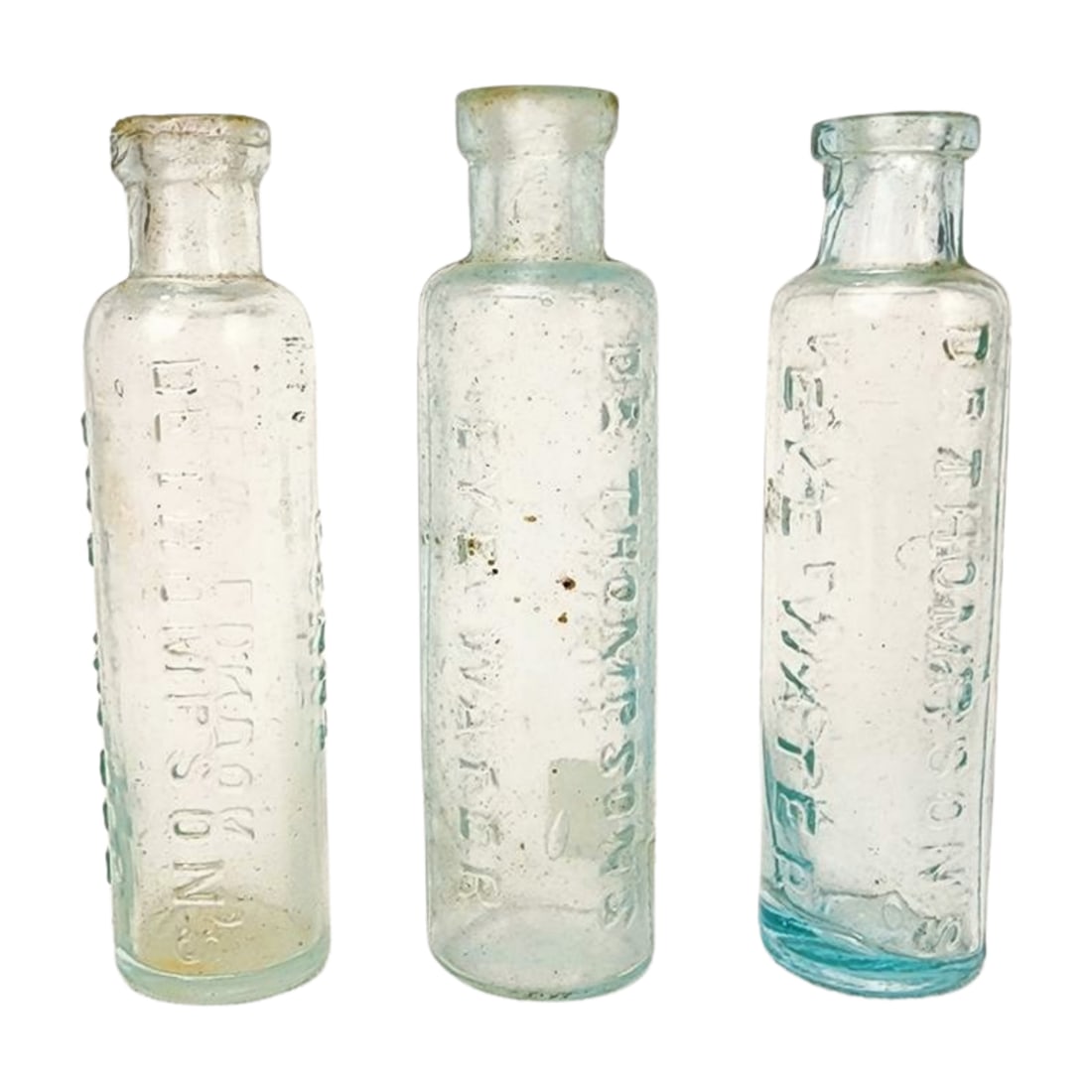 Dr. Thompson New London Conn. Eye Water Bottles (1 of 5)