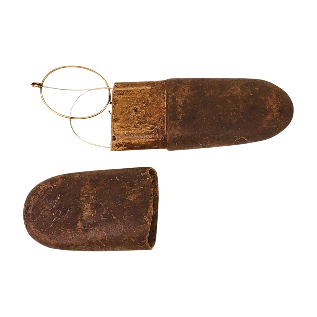 Gold Wire Frame Wrap Around Eyeglasses Signed - 4