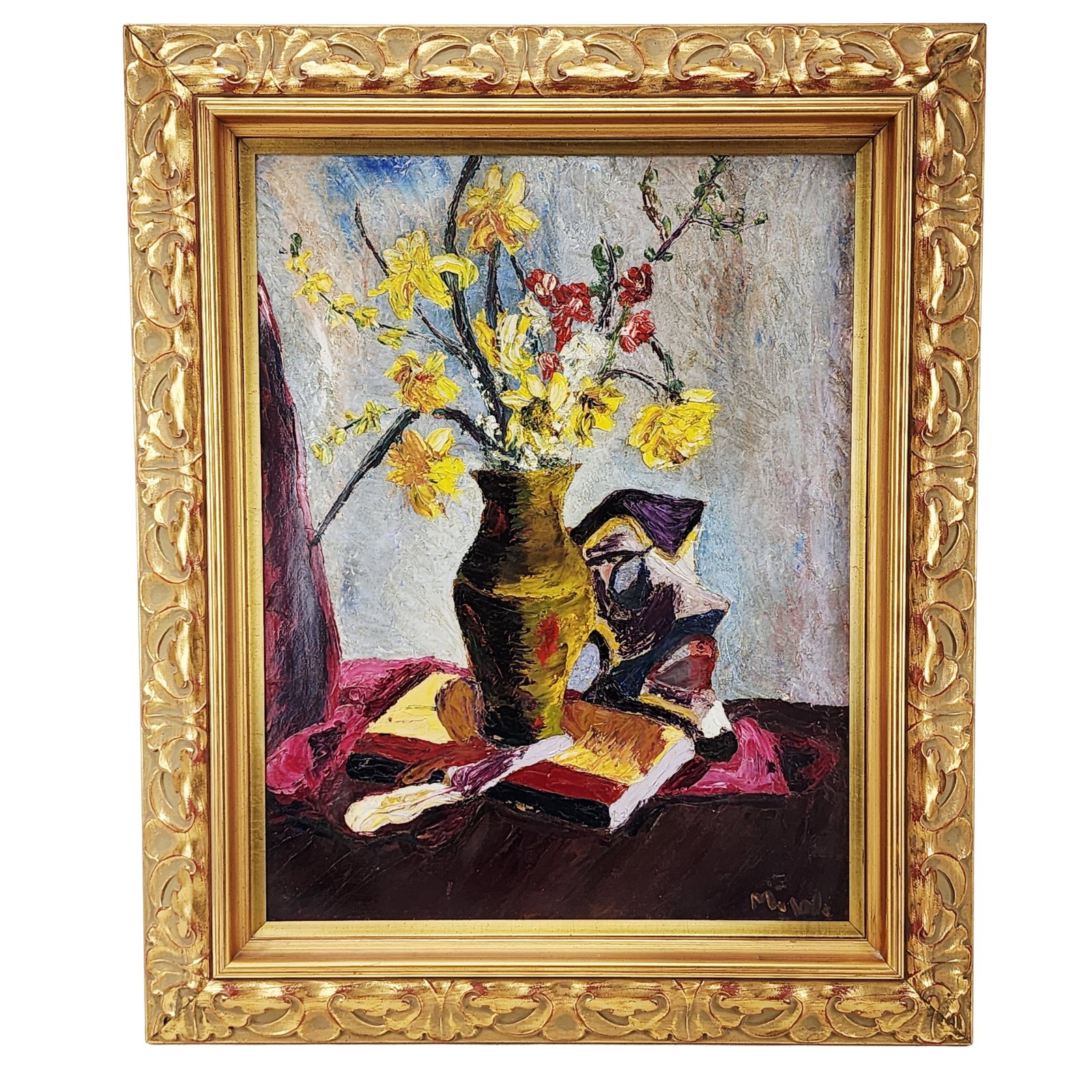 Marjorie White Still Life Painting on Canvas (1 of 5)