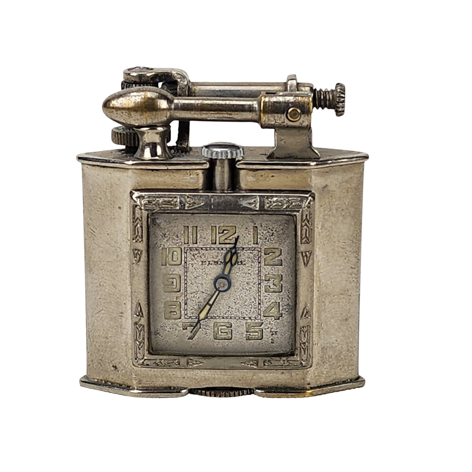 Art Deco Triangle Watch & Cigarette Lighter (1 of 5)