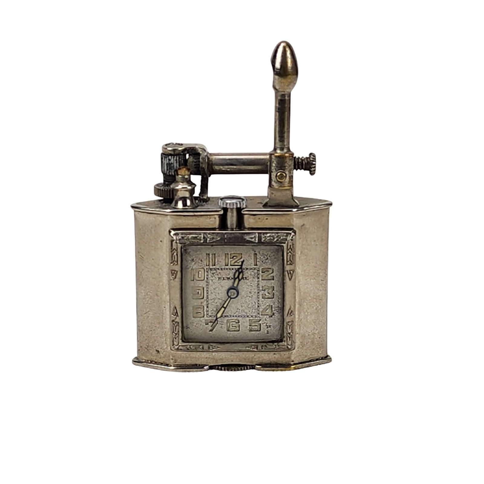 Art Deco Triangle Watch & Cigarette Lighter - 3