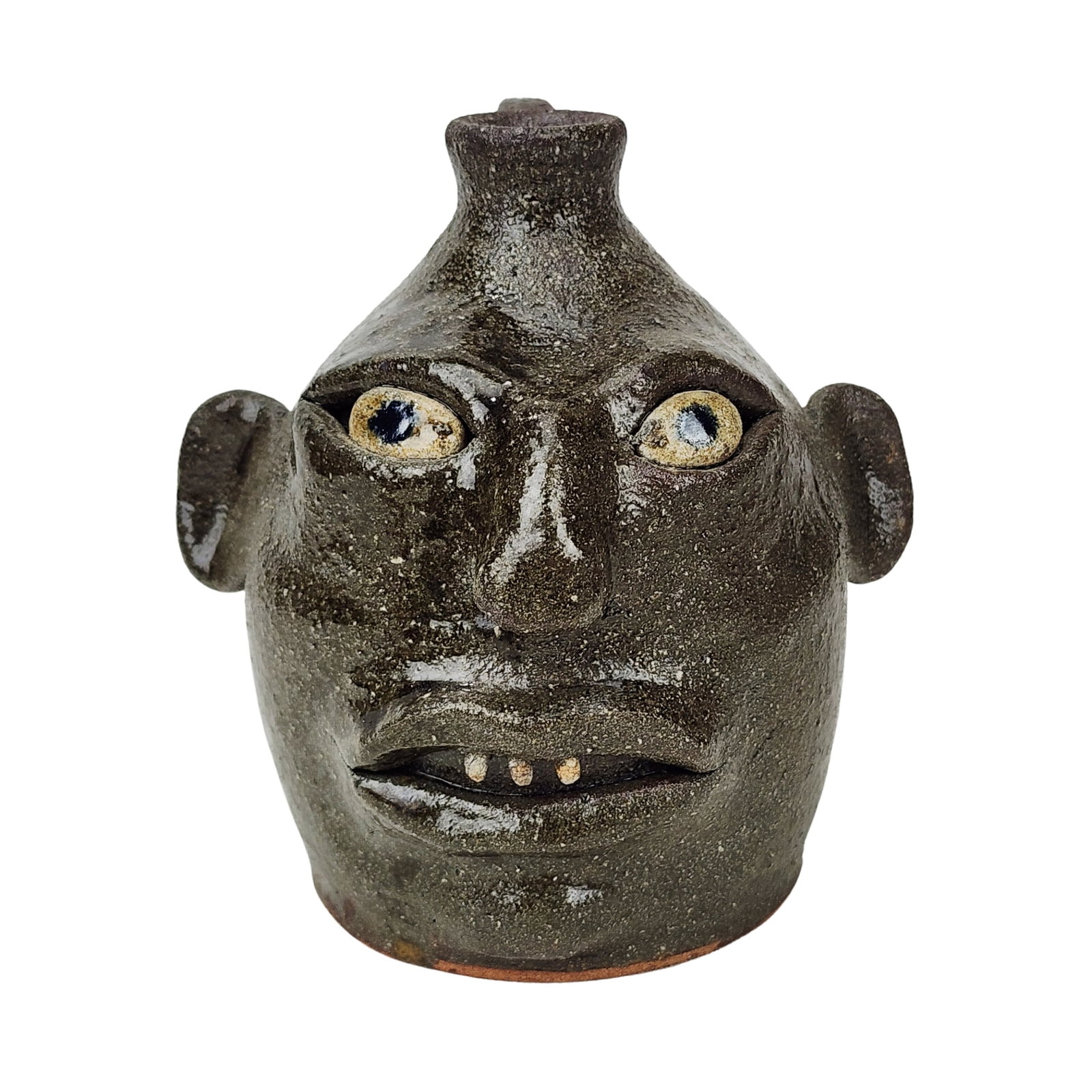 Anita Meaders Folk Art Pottery Face Jug (1 of 6)