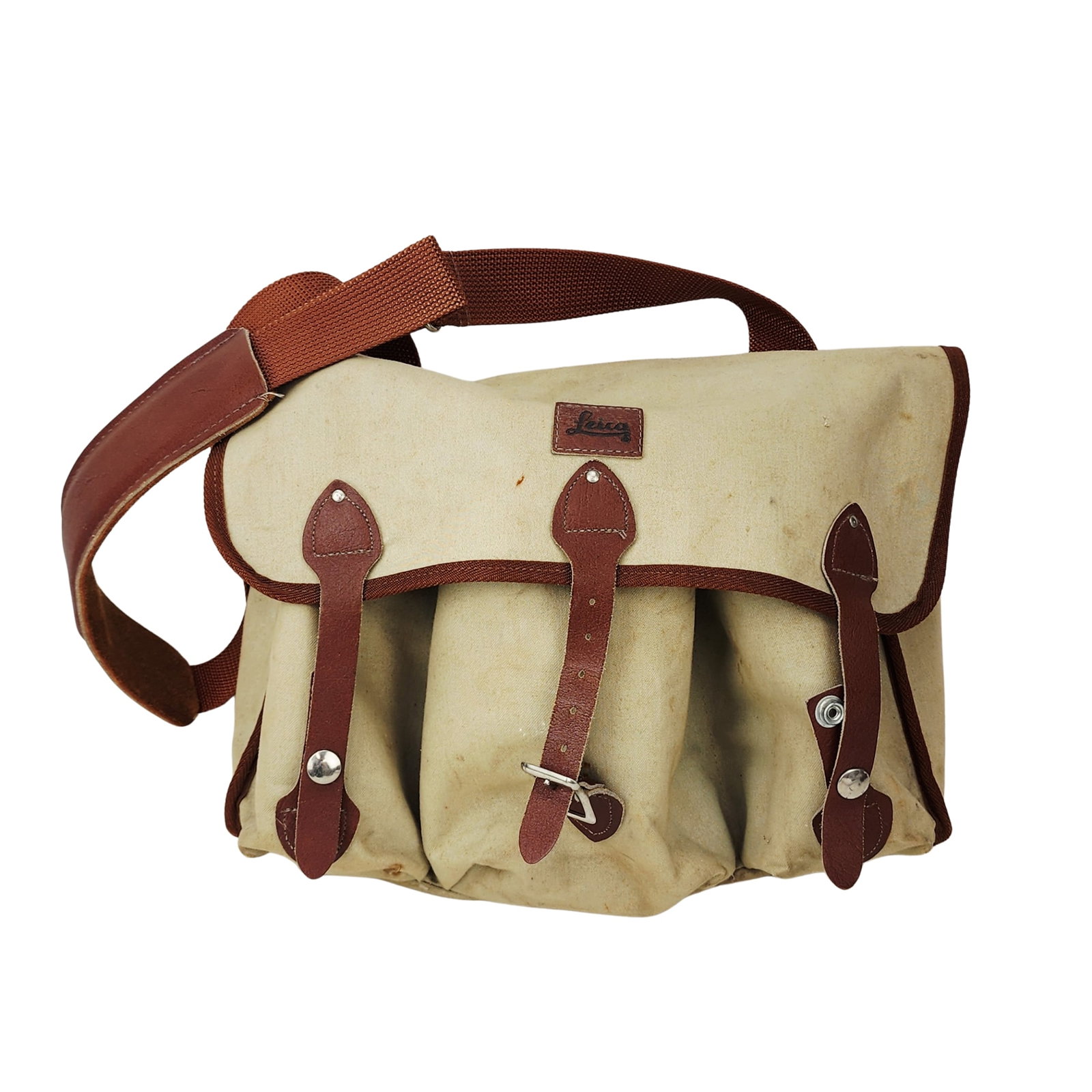 Vintage Leica Canvas Carry Shoulder Bag (1 of 5)