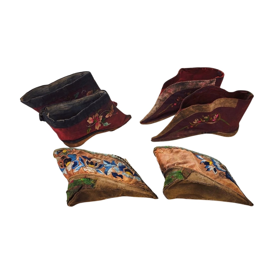 Group of 3 Antique Chinese Lotus Shoes (1 of 10)
