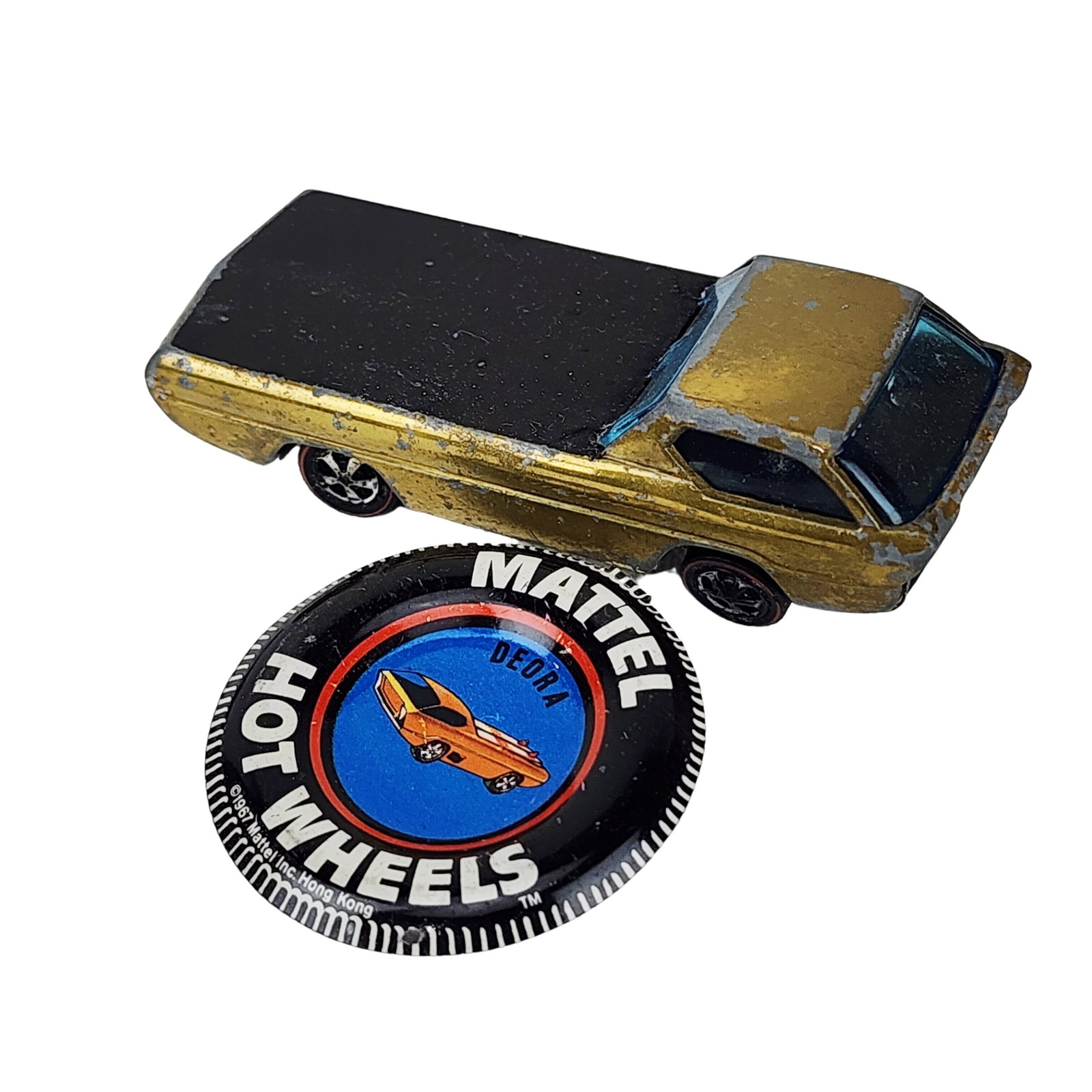 Vintage 1967 Hot Wheels Redline Deora Diecast Toy Car with Button (1 of 4)