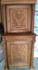 Vintage 2 piece hand made artisan crafted cabinet