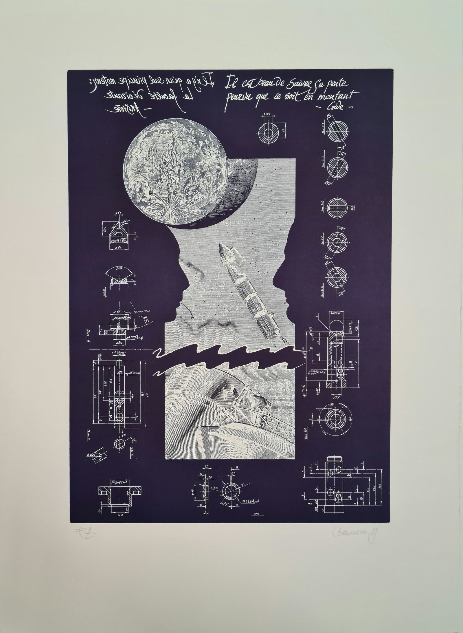 Berrocal Ortiz Miguel - Senza titolo: Berrocal Ortiz Miguel - Senza titoloEngraving 49.50x35 cm; signature lower right, Pda edition lower left.