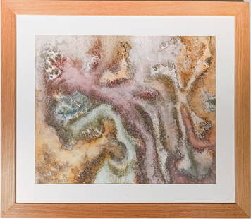 Boris MardeÅ¡iÄ‡ - Senza titolo: Boris MardeÅ¡iÄ‡ - Untitled Watercolor on cardboard 42x52 cm; Sign at the bottom to the left.