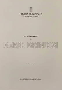 Autori vari - Lotto composto da n.4 opere grafiche: Various authors - Lot consisting of 4 graphic works by Remo Brindisi - San Sebastiano, folder consisting of 1 lithographs 50x70 cm; signed lower right, edition I / XX lower left. Remo Brindisi -