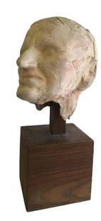 Gino Bogoni - Testa di vecchia, 1946: Gino Bogoni - Head of an old woman, 1946 Sculpture in terracotta 44.5x20.5x21.5 cm. Provenance: Sommaruga Collection.