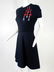 Valentino Black Knit Mini Dress w/ Embellished Lips