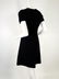 Valentino Black Knit Mini Dress w/ Embellished Lips - 2