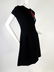 Valentino Black Knit Mini Dress w/ Embellished Lips - 4