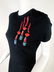 Valentino Black Knit Mini Dress w/ Embellished Lips - 5