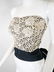 Torso Creations Black & White Lace Strapless Bustier - 4
