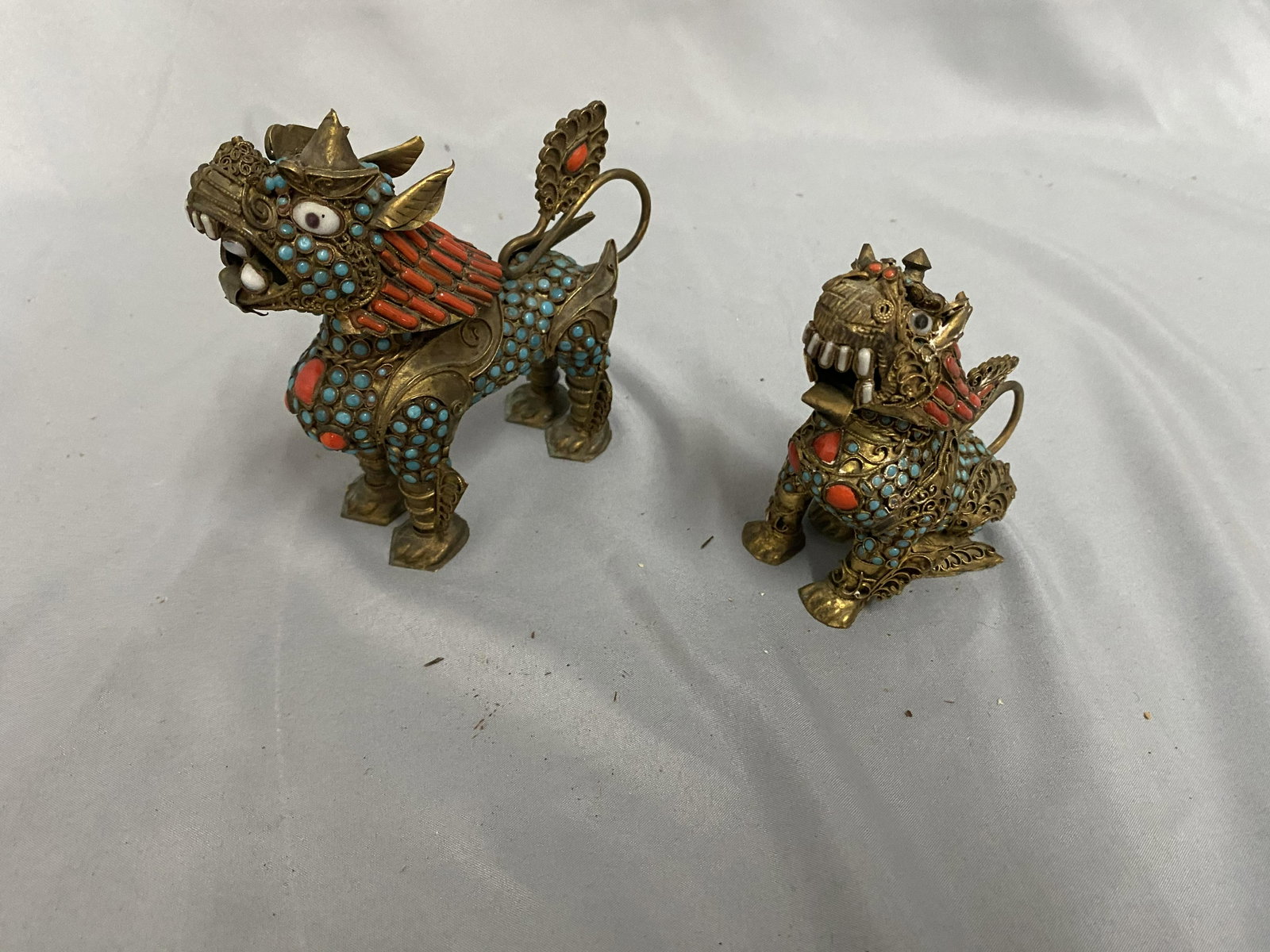 Two Asian Sensors: Good condition. Largest 4-1/2"H.