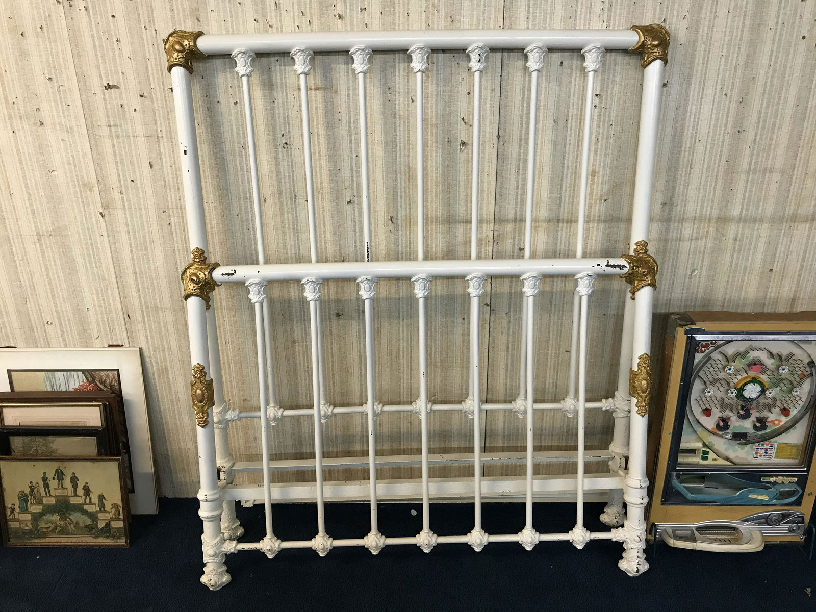 Ornate Victorian Brass and Iron Bed (1 of 3)