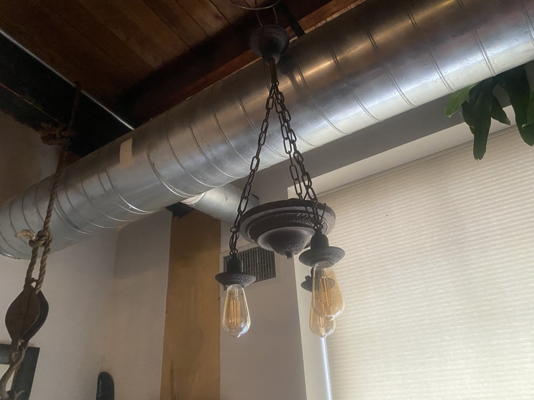 Art Nouveau Hanging Light (1 of 3)