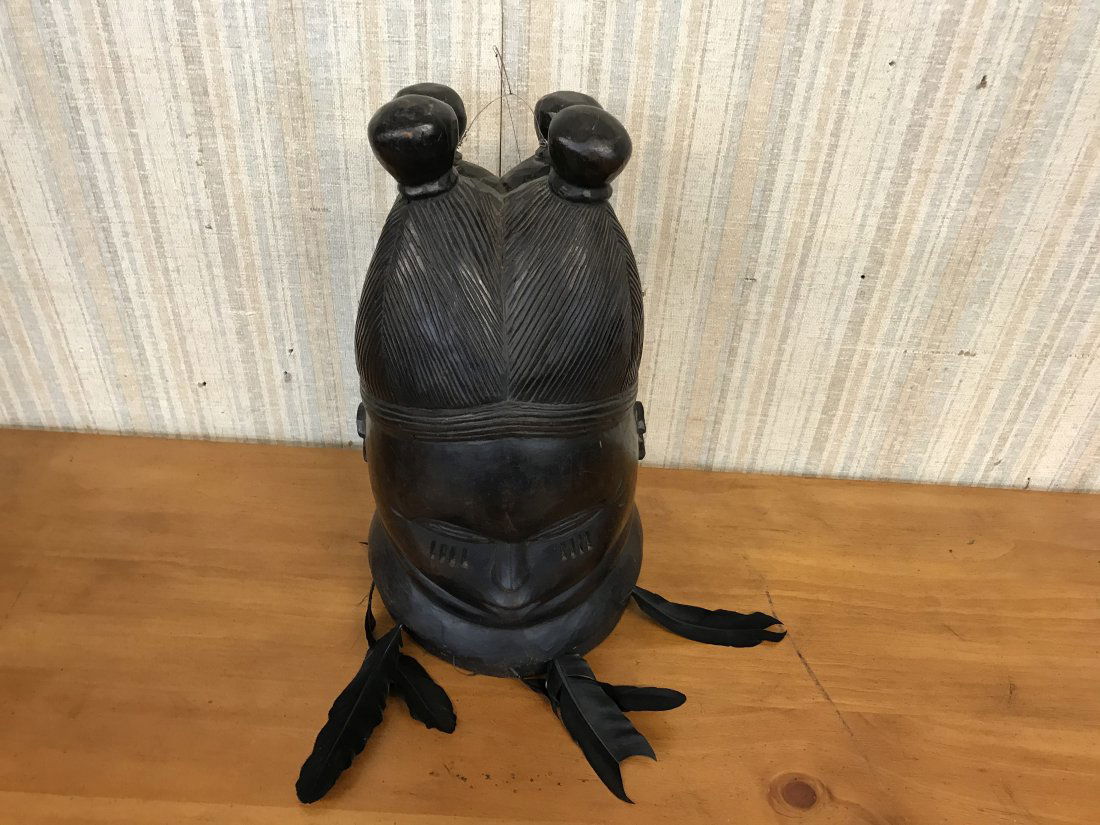 Large African Mask Head Piece (1 of 5)
