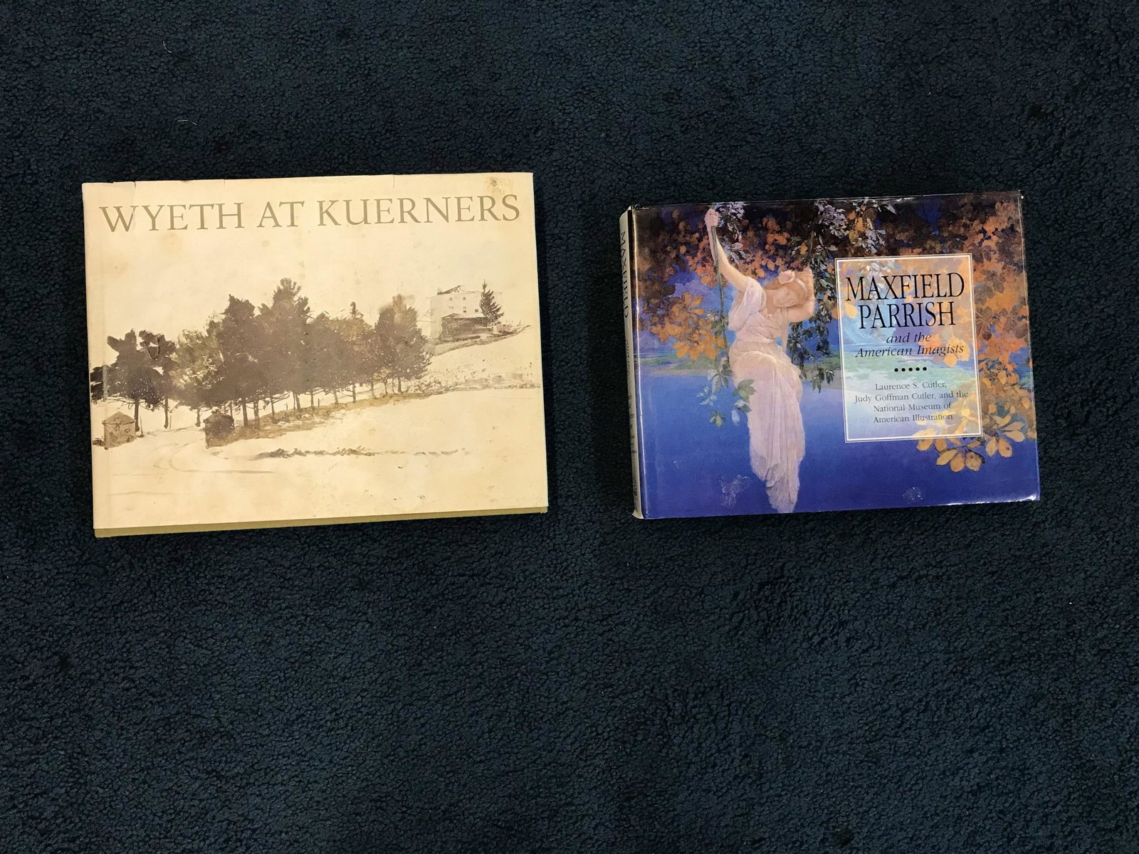 Wyeth & Max Parrish Books: Largest measures 12" . Wear to covers.