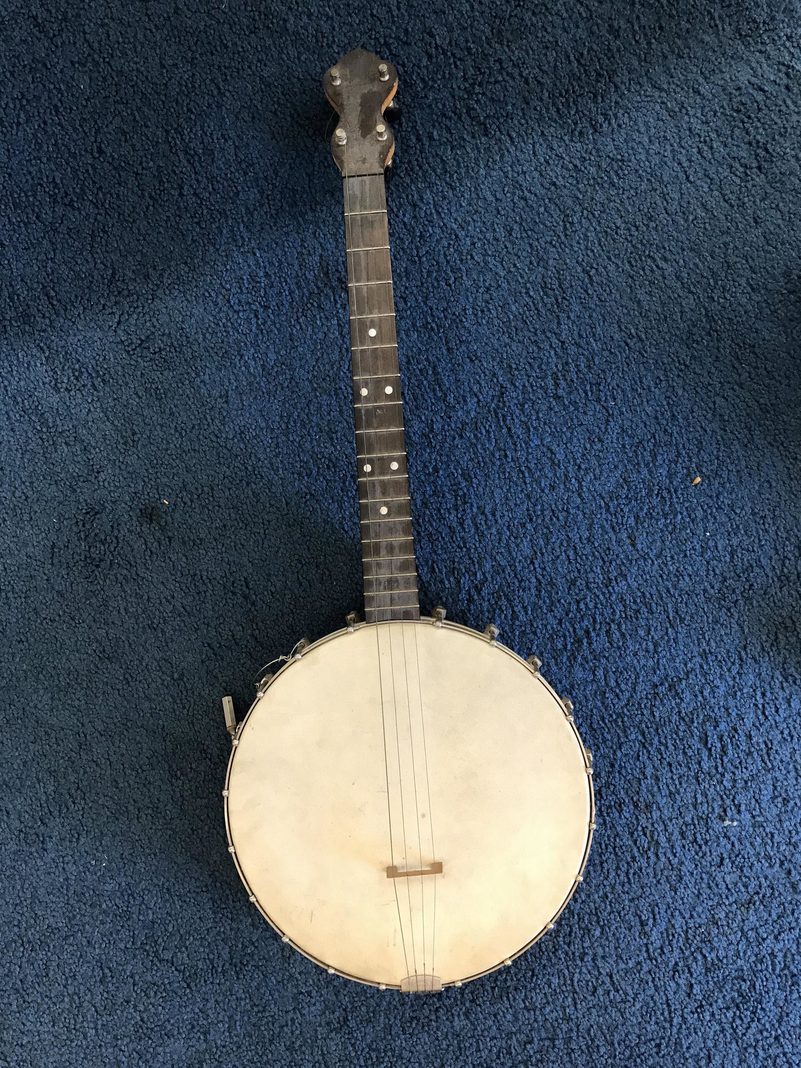 S.S. Steward The Student Signed Banjo: Signed on back. 29"L