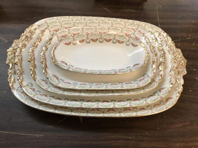 Graduated Set of Five Limoges Platters (1 of 2)