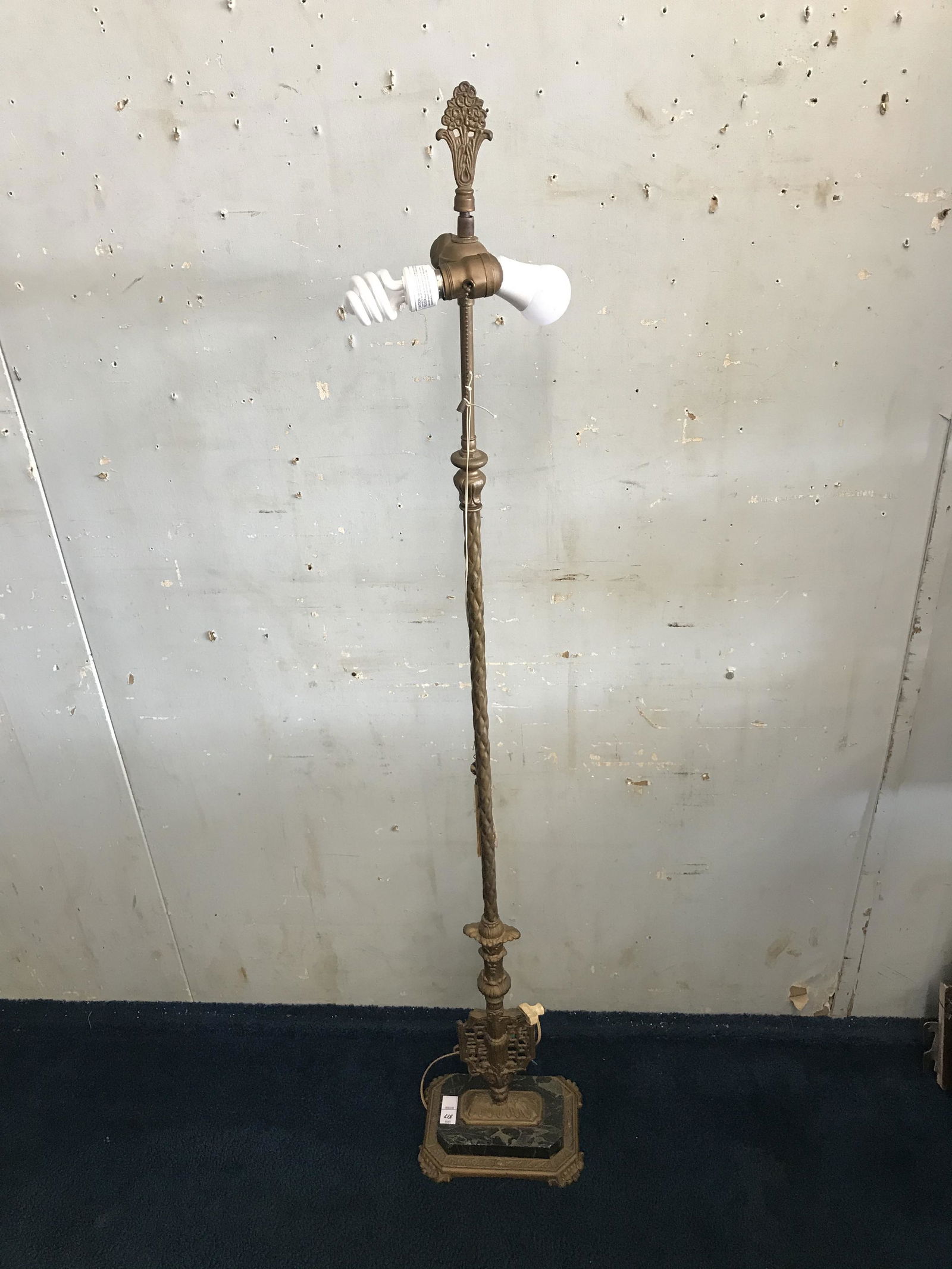 Marble and Brass Floor Lamp (1 of 3)