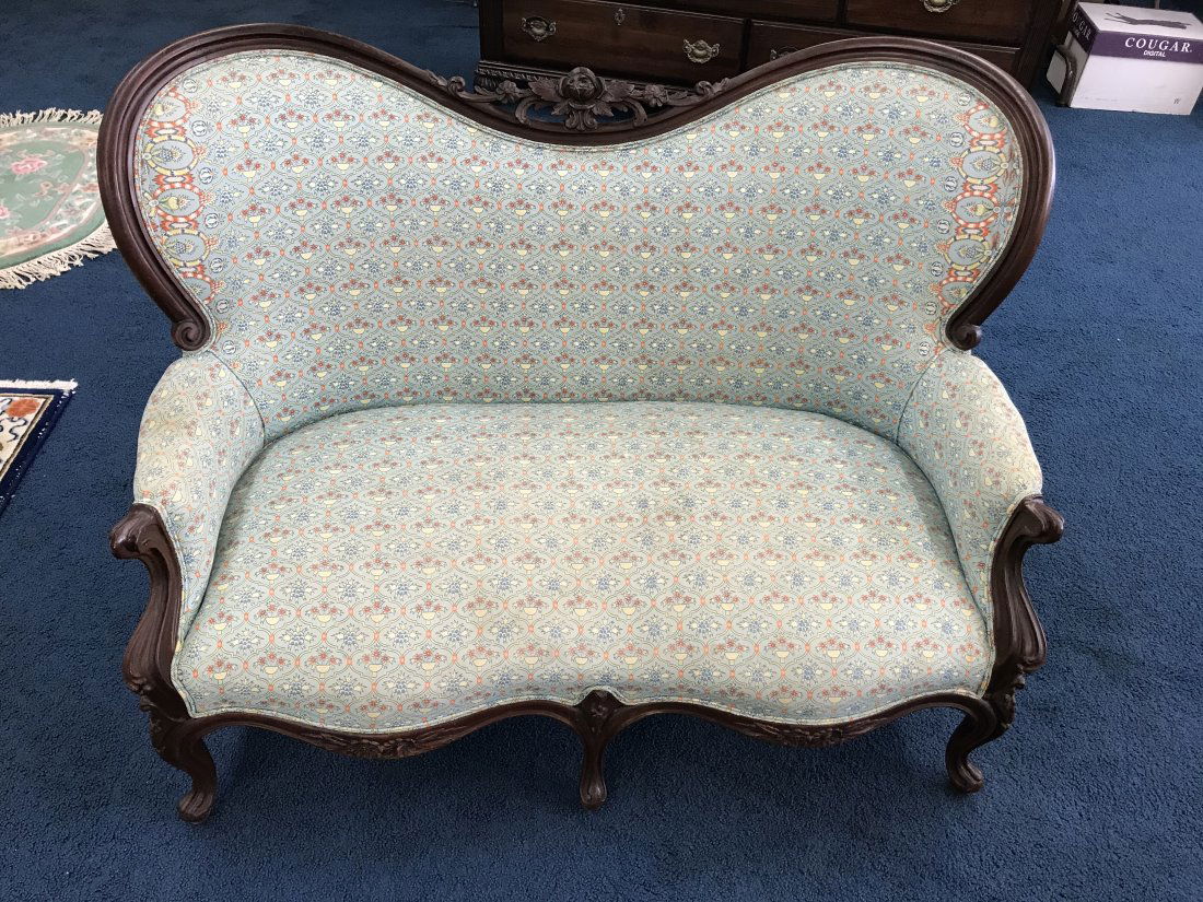 Victorian Carved Sofa (1 of 2)