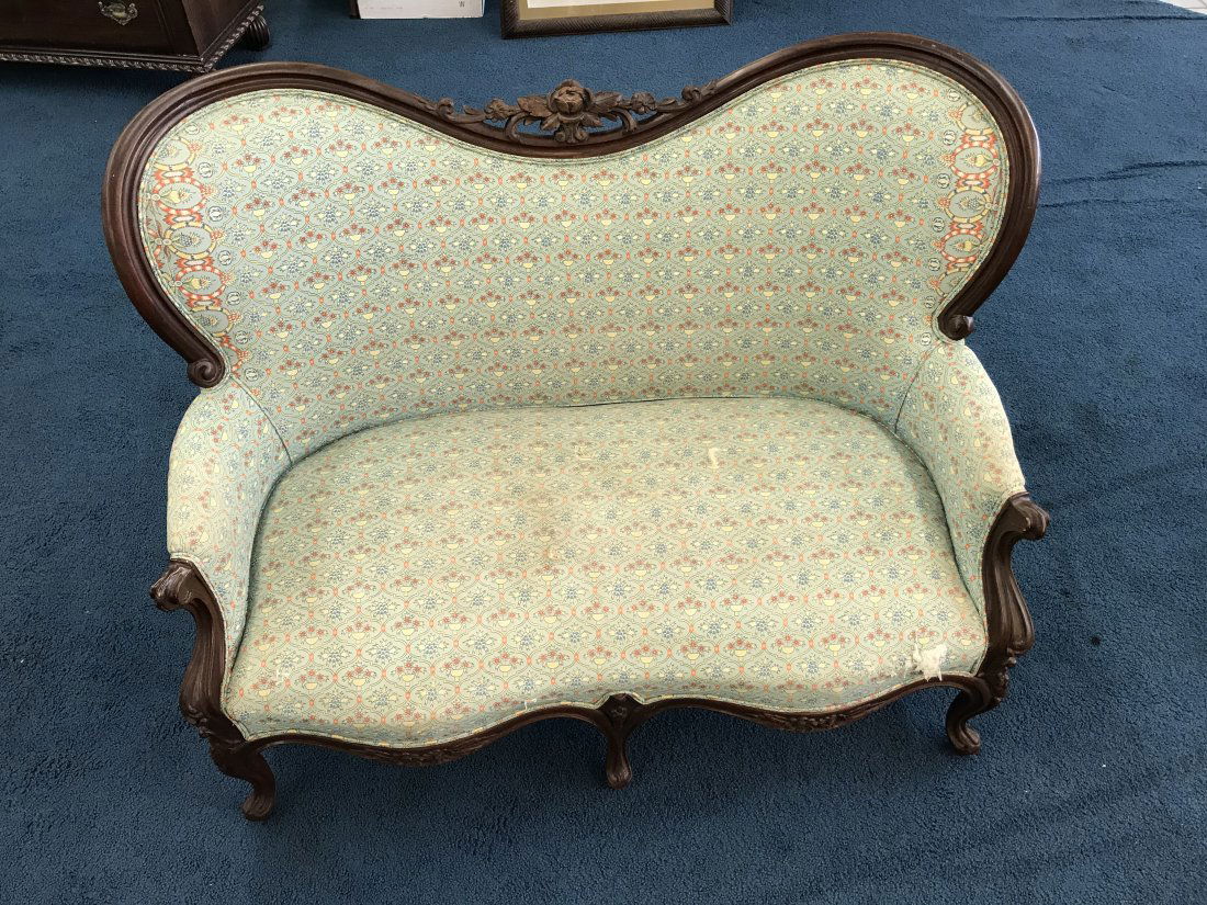 Victorian Carved Sofa (1 of 3)