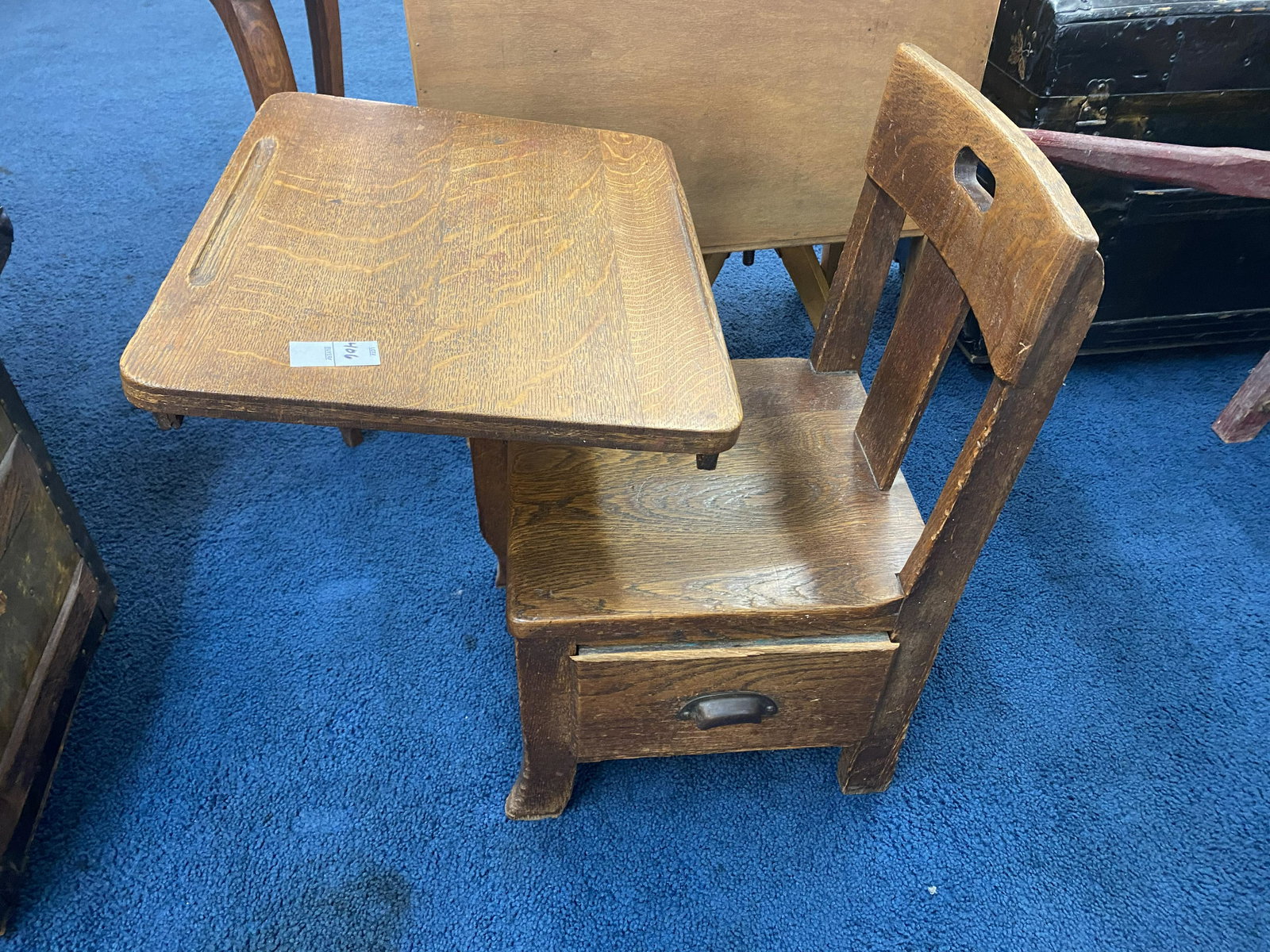 Antique Oak Childs School Desk (1 of 2)