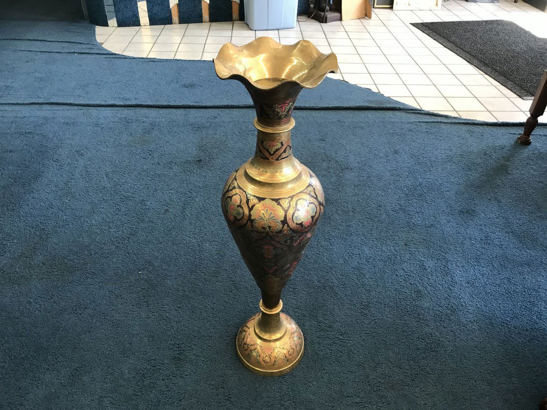 36"H Cloisonné Floor Vase (1 of 6)