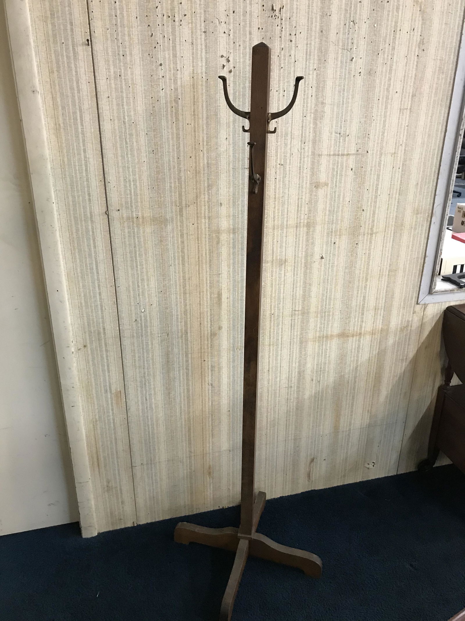 Antique Oak Clothes Tree (1 of 3)