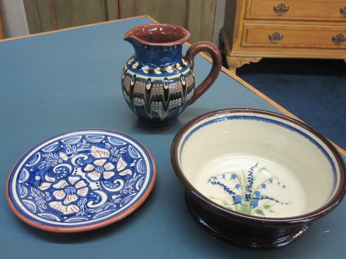 Three Pieces of Signed Redware (1 of 2)