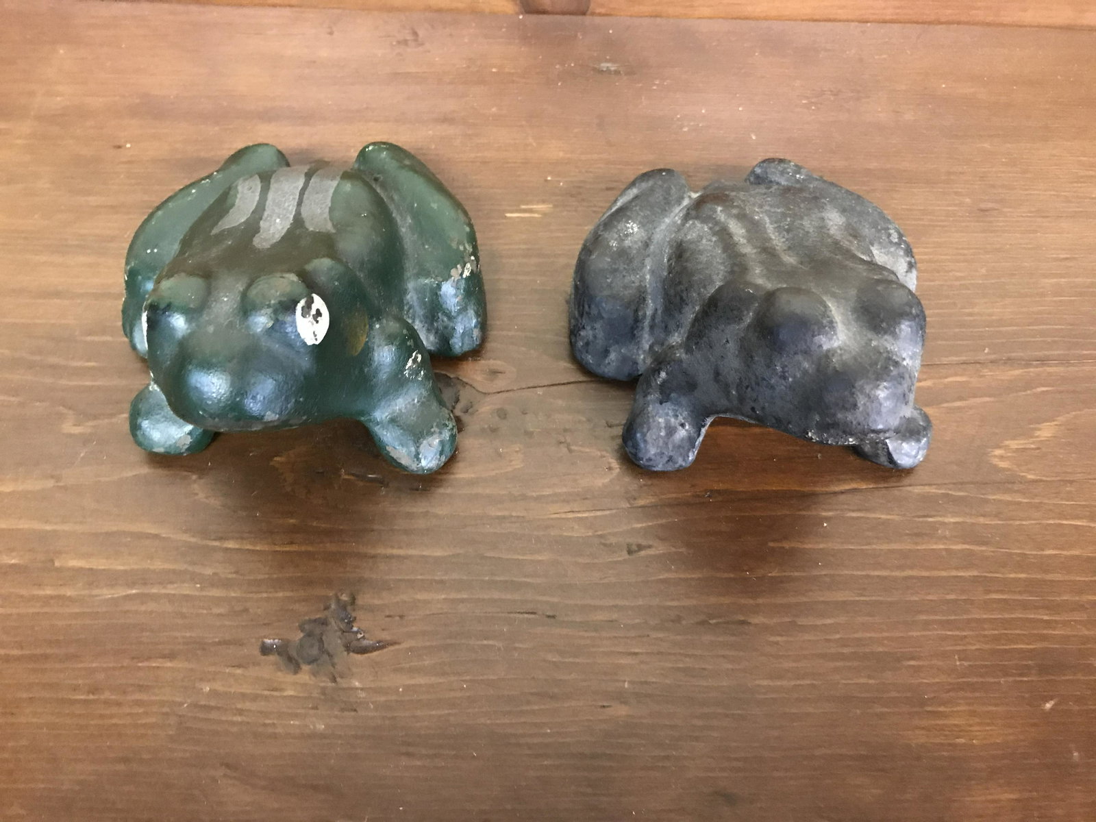 Two Antique Cast Iron Frogs (1 of 3)
