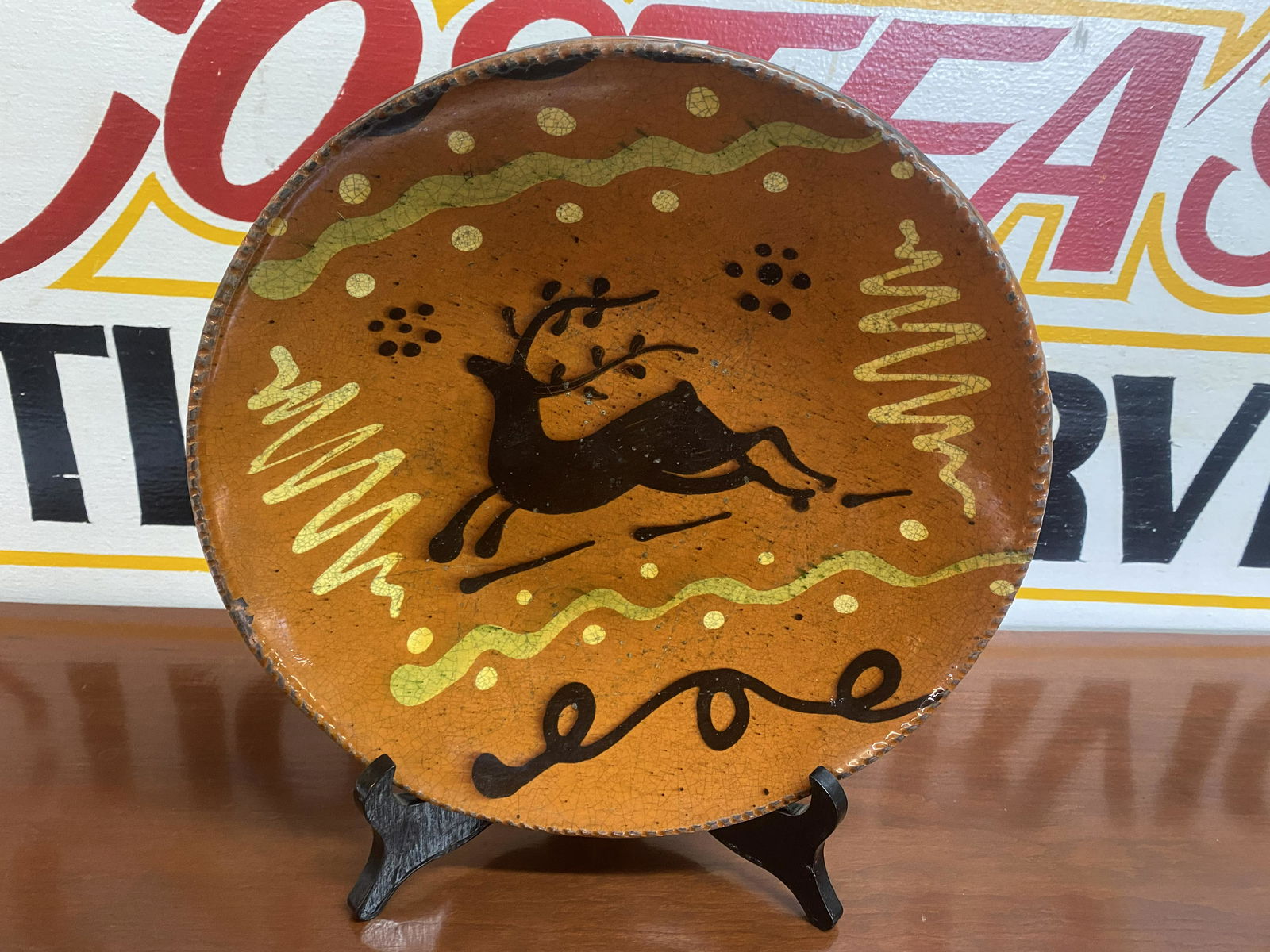 Greg Shooner Redware Plate (1 of 2)