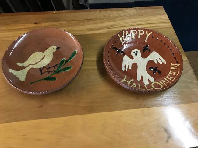 Two Pieces of Turtlecreek Potters Redware (1 of 2)