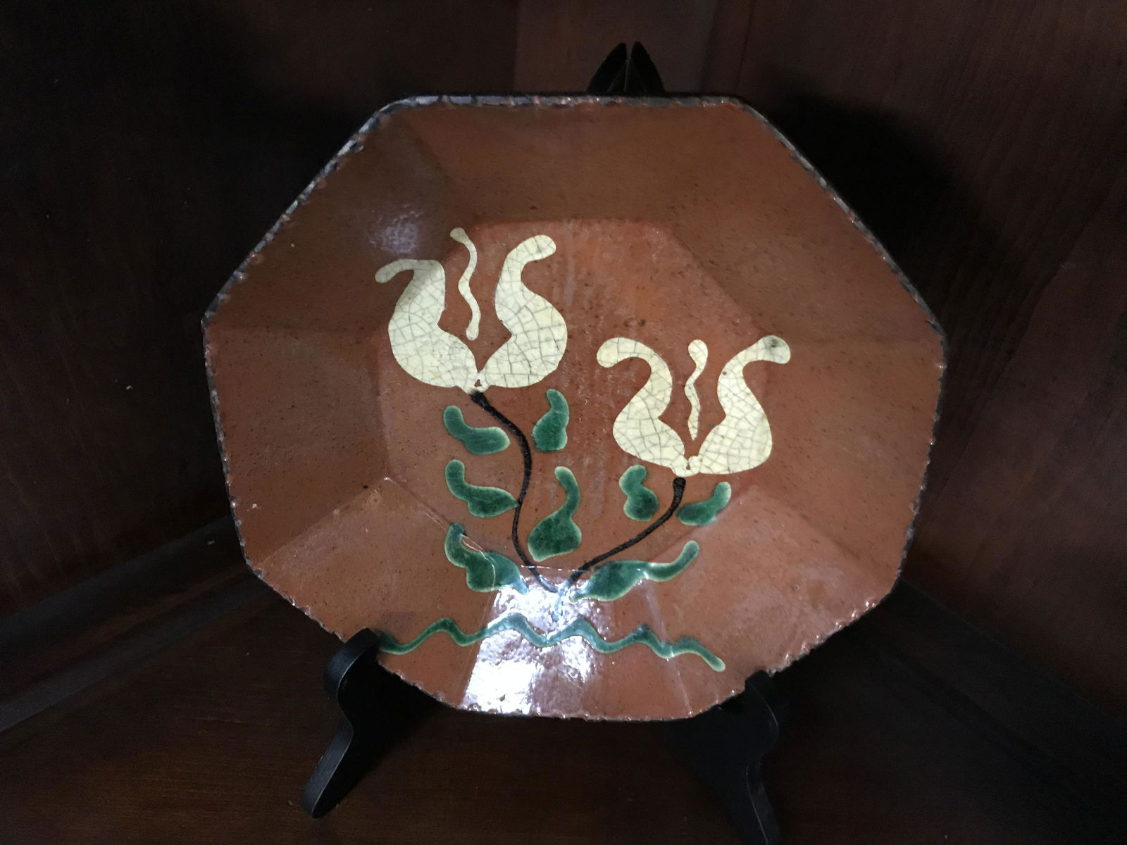 Turtlecreek Potters Redware Dish (1 of 2)