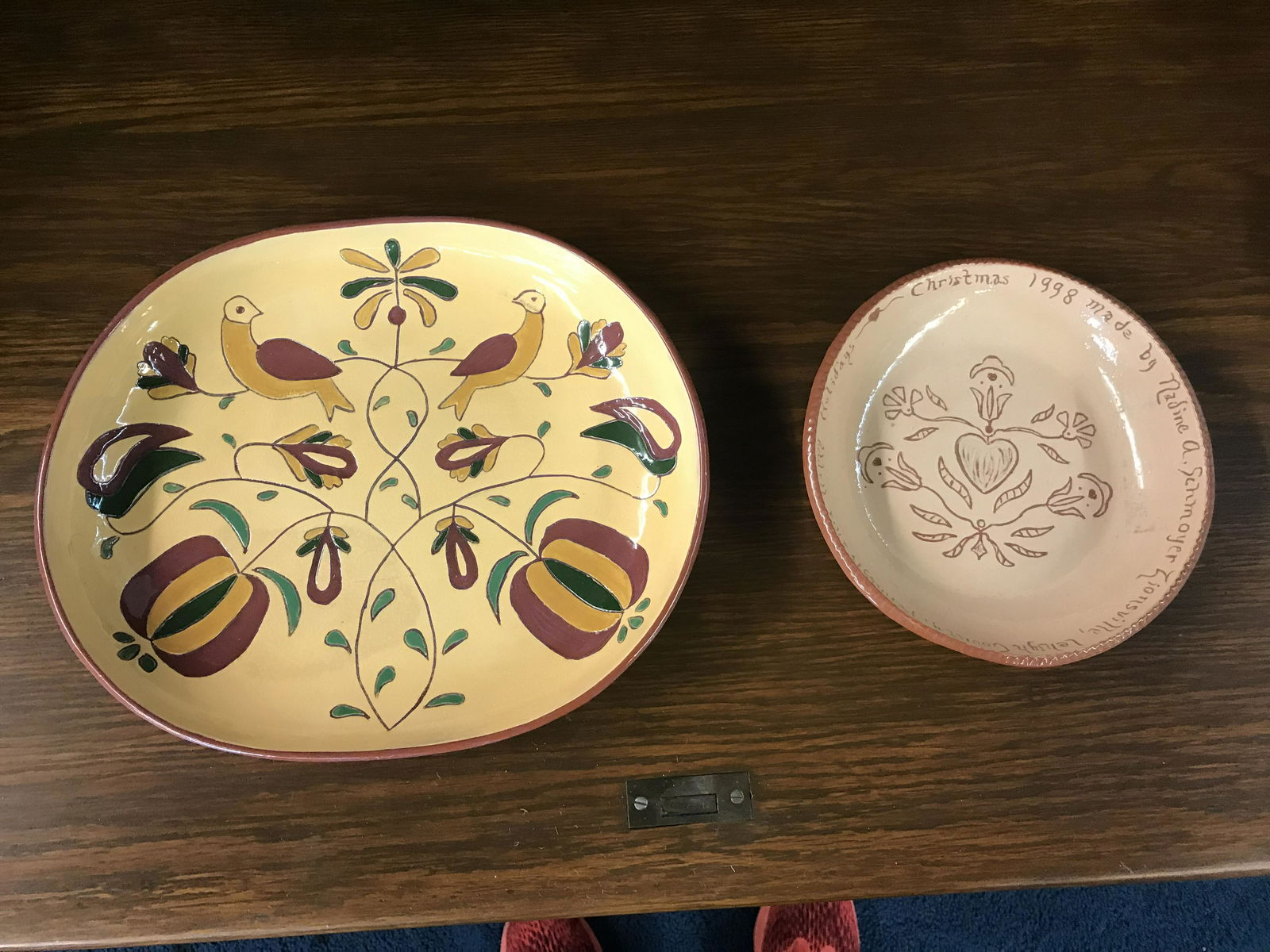 2 Pieces Of Signed Redware (1 of 2)