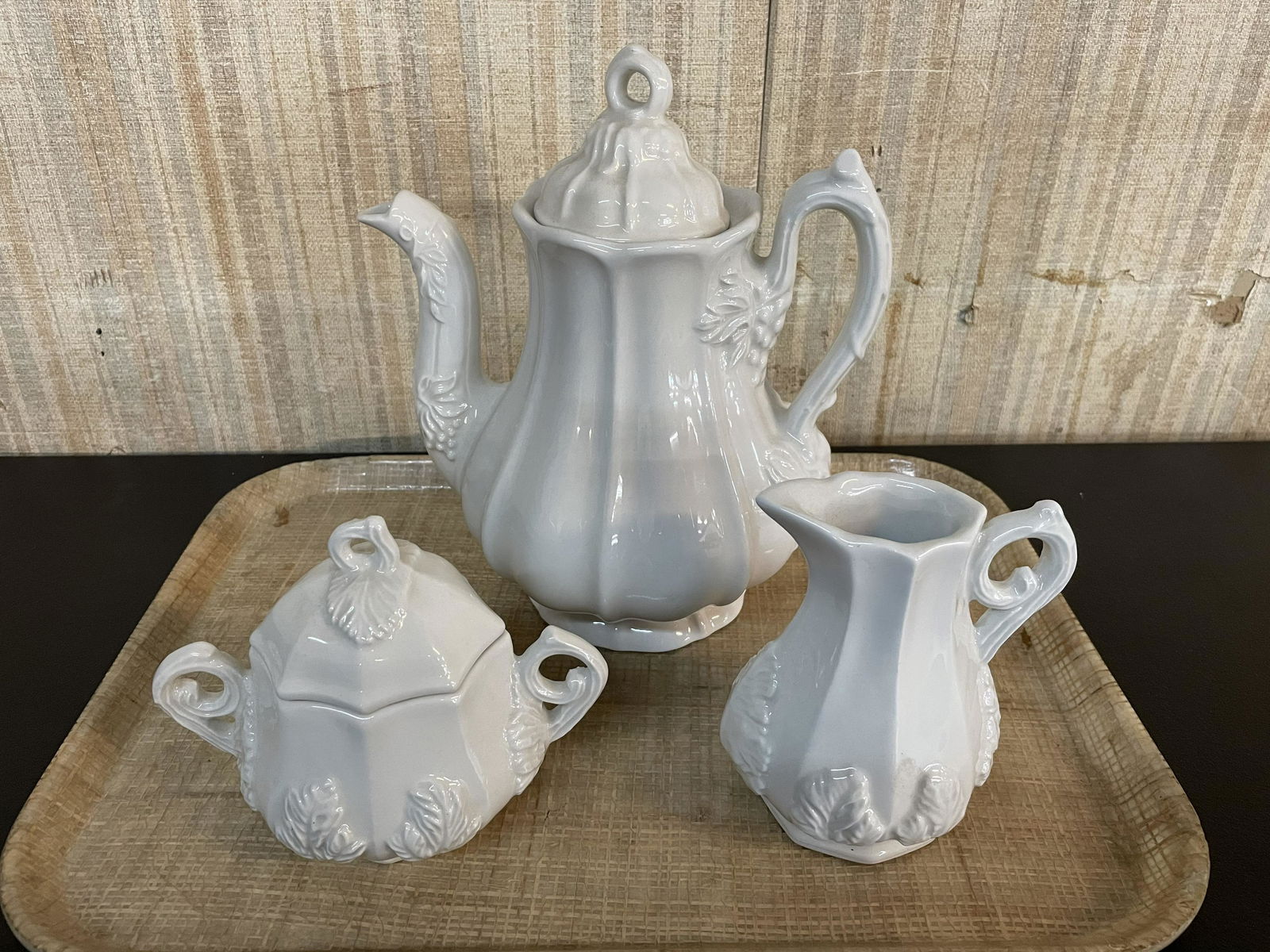 Three Piece Ironstone Tea Set (1 of 4)