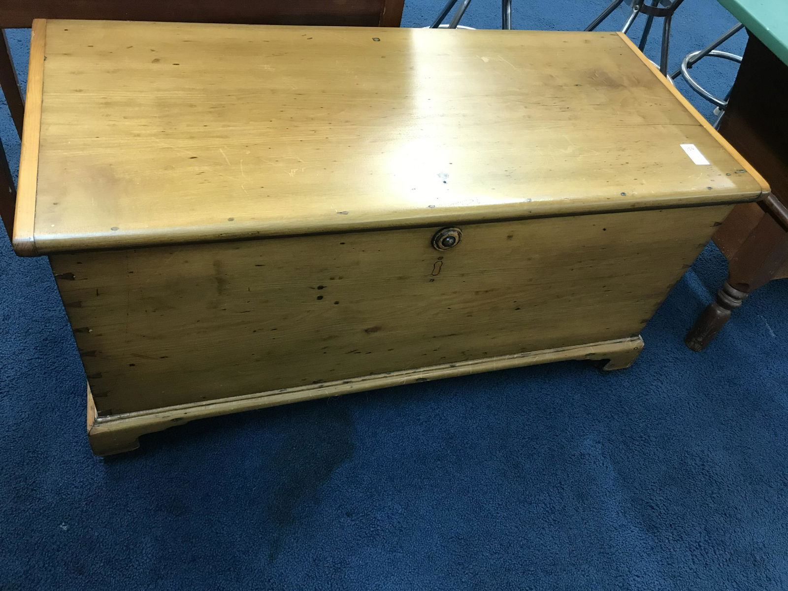 Cedar Lined Softwood Antique Blanket Chest (1 of 3)