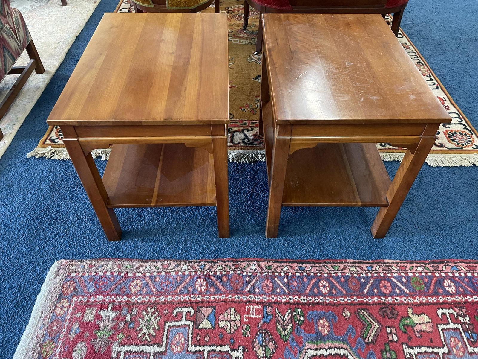 Pair of Henkel Harris Stands: signed 20"x27"x24