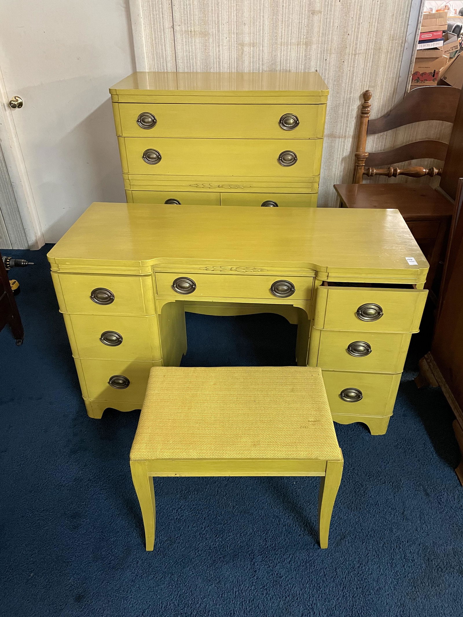 Three Pieces Heywood Wakefield Furniture (1 of 4)